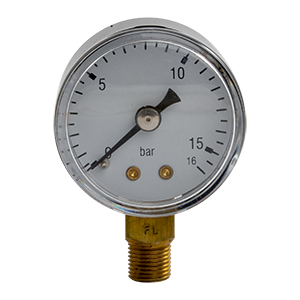 TJEP pressure gauge, 0-10 bar, 1/8", 40 mm